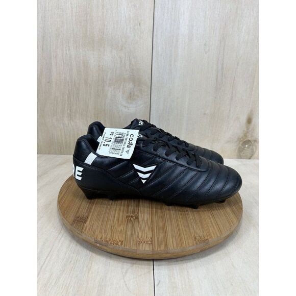 NEW Core SR Pitch Vision Black Leather Football Cleats Men's 10.5 - Picture 4 of 9